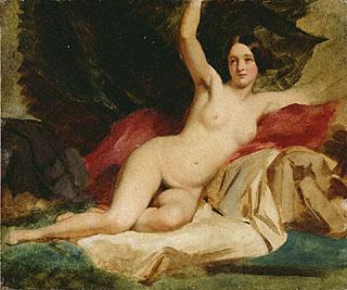 William Etty Female Nude in a Landscape by William Etty. France oil painting art